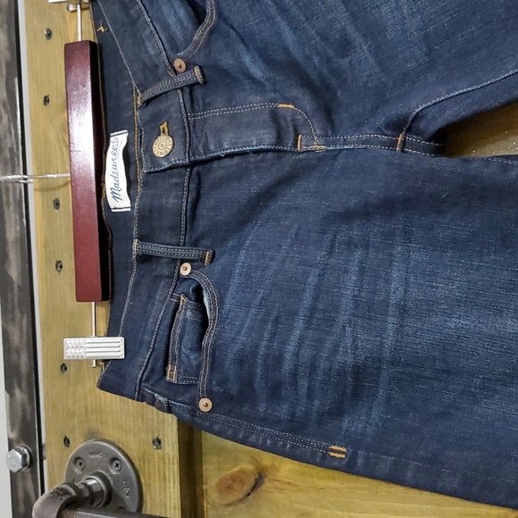 MADEWELL DARK DENIM JEANS SIZE 25 STRETCH SPANDEX - Picture 2 of 8